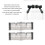 2 piezas Conector de poste Ball Lock, acero inoxidable 5x1.5x1.5cm 10