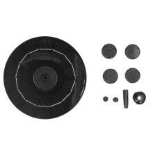 7V 2.5W fuente solar flotante, 16 cm / 6.3 in, Negro
