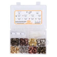822 piezas de tachuelas para tapicería, 8 colores, 11x16mm