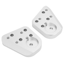 2 piezas de elevador de manillar plateado de 19 cm para R1100R/RT