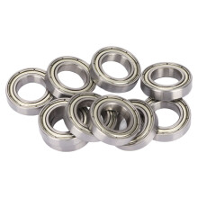 10 piezas 6801Z 12mmx21mmx5mm ranura profunda plateado