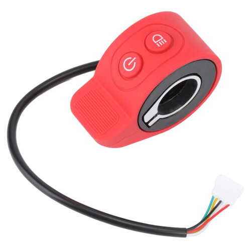 Roter Kunststoff-E-Scooter-Daumen-Gasgriff 1