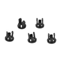 200 piezas de clips negros de Nylon 66 para soporte LED de plástico de 5 mm