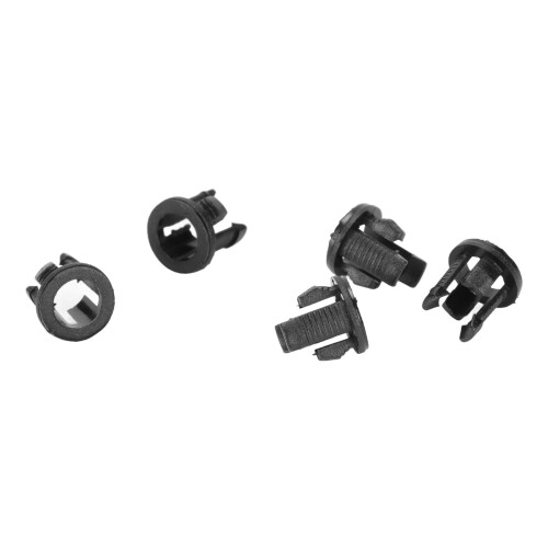 200 Stück Kunststoff-LED-Halter 5mm schwarzer Nylon-66-Clip 2