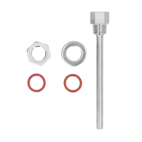 Edelstahl-Thermowell 17x2,7x1 cm G1/2-Gewinde 1