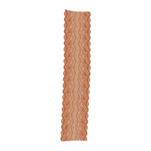 10 Yards Spitze, 18,5 cm breit, cremiges Tomatenbraun