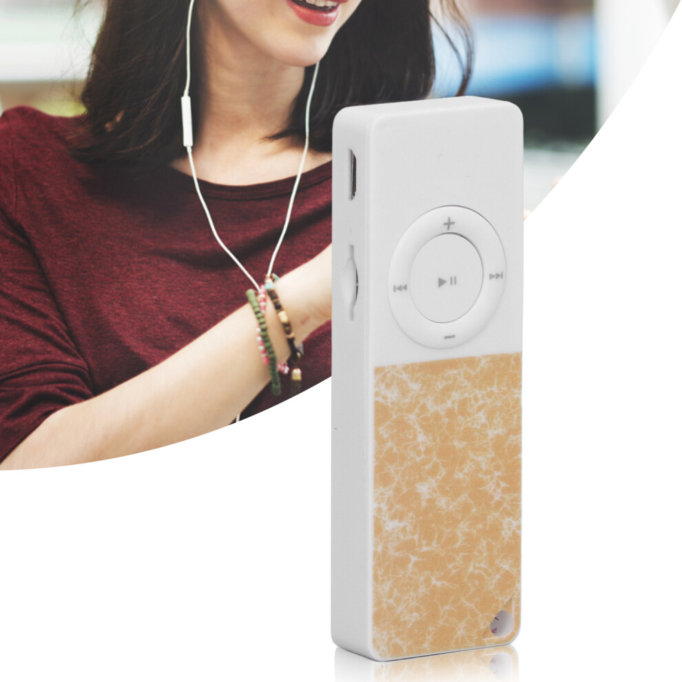 Mp3 Player Slim Classic Multifunction Hifi Lossless Sound Music Player Supports Up To 64Gb Yellow 9401321419860