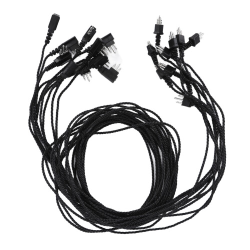 BW 10 piezas negras cable para audífono de 3 núcleos