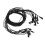 BW 10 piezas negras cable para audífono de 3 núcleos 14