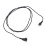 BW 10 piezas negras cable para audífono de 3 núcleos 6