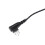 BW 10 piezas negras cable para audífono de 3 núcleos 4