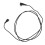 BW 10 piezas negras cable para audífono de 3 núcleos 7