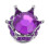4er-Set Crown Diamond Ventilkappen lila Kupferkern 4