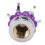 4er-Set Crown Diamond Ventilkappen lila Kupferkern 12