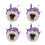 4er-Set Crown Diamond Ventilkappen lila Kupferkern 11