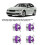 4er-Set Crown Diamond Ventilkappen lila Kupferkern 10