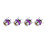 4er-Set Crown Diamond Ventilkappen lila Kupferkern 2