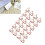 24 piezas Portatarjetas triangular con clip - Oro rosa 16