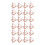 24 piezas Portatarjetas triangular con clip - Oro rosa 1