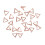 24 piezas Portatarjetas triangular con clip - Oro rosa 15
