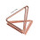 24 piezas Portatarjetas triangular con clip - Oro rosa 5
