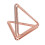 24 piezas Portatarjetas triangular con clip - Oro rosa 12