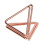 24 piezas Portatarjetas triangular con clip - Oro rosa 9