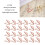 24 piezas Portatarjetas triangular con clip - Oro rosa 7