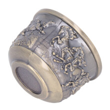 Copa de vino de bronce con diseño de caballo, 3,2 x 5 cm / 1,3 x 2 pulg