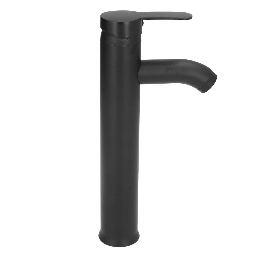 Black Faucet Bathroom G1/2 Stainless Steel Easy Control Matte Black Tall Vessel Sink Faucet with 2 Hoses for Bathroom-image-OPC-PHVN8CQ-NEW