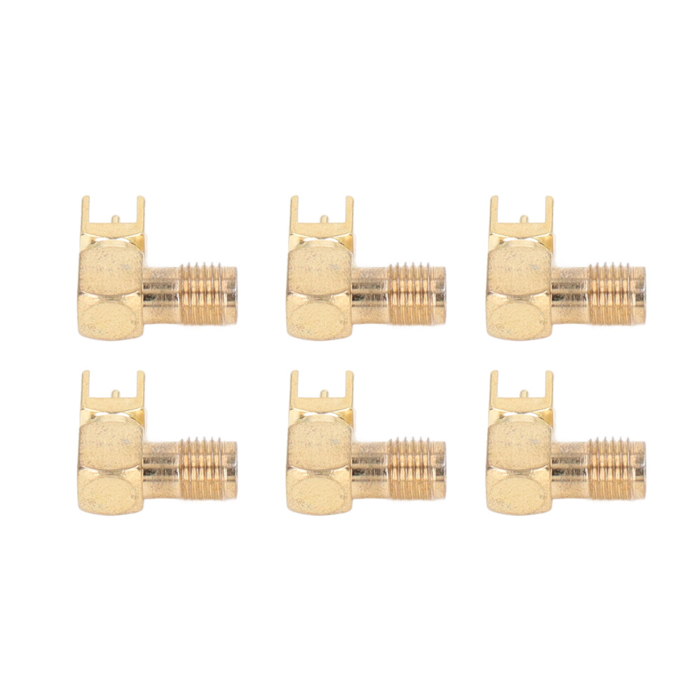 10Pcs Rf Connector Panel Bent 90 Degree 4 Pin Antenna Base Pcb Board End Coaxial Adapter Smakwe 6901321421335