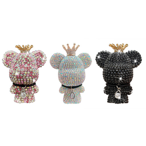 Ambientador de oso con strass 58*75MM W/P/B