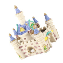 Decoración de acuario de resina con castillo romano de alta simulación