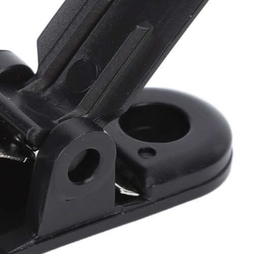20 piezas de clip para cordón de audífono negro de ABS 2