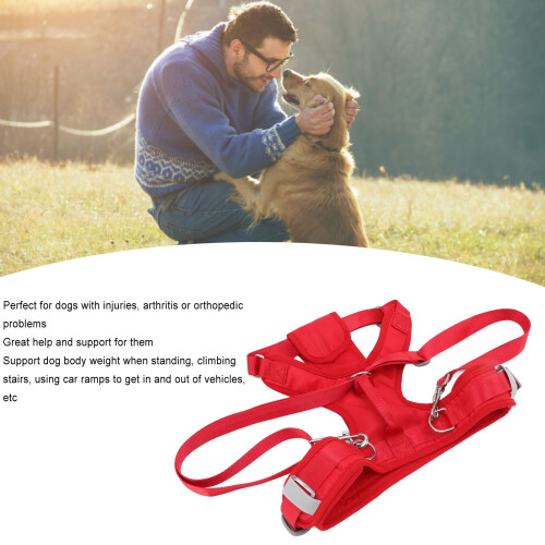 Hundegeschirr M Rot Vorderbein-Sling Genesung 2