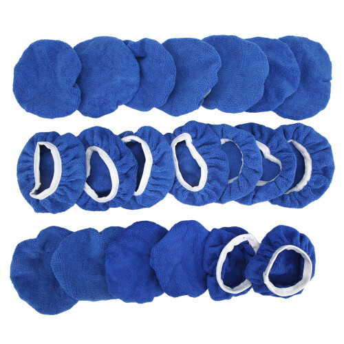 20 piezas de almohadillas de microfibra azul de 5–6 pulgadas 1