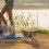 Taburete trípode tela caqui 82g lona camping 12
