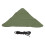 Taburete trípode de tela, 82 g, plegable, verde militar 1