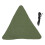 Taburete trípode de tela, 82 g, plegable, verde militar 2