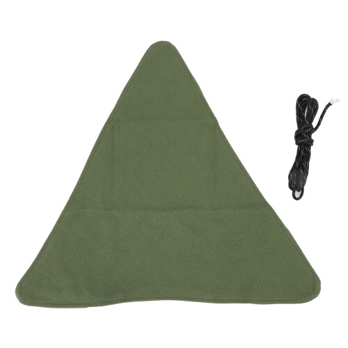 Taburete trípode de tela, 82 g, plegable, verde militar 1