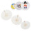 3 piezas paraguas de papel en blanco 20/30/40cm mango largo 16