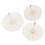3 piezas paraguas de papel en blanco 20/30/40cm mango largo 1