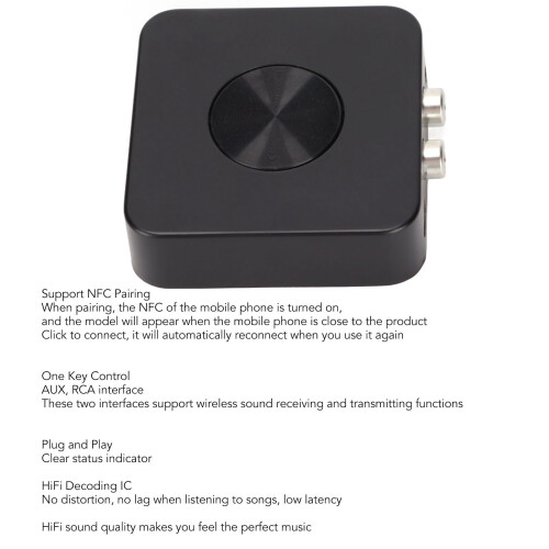 BT 21 200mAh Transmisor Bluetooth HiFi 15m negro 2