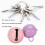 20 Stück Rosa & Lila Glöckchen 22 mm Eisen DIY 9