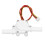 Sensor de flujo de efecto Hall DC3.5-24V 0.3-10L/min 25cm G3/8 14