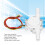Sensor de flujo de efecto Hall DC3.5-24V 0.3-10L/min 25cm G3/8 10
