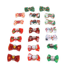 Lazo navideño para el pelo de perro Talla única Multicolores 20 piezas