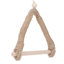 Portarrollos de cuerda para papel higiénico sin taladrar - Madera natural 200x240mm