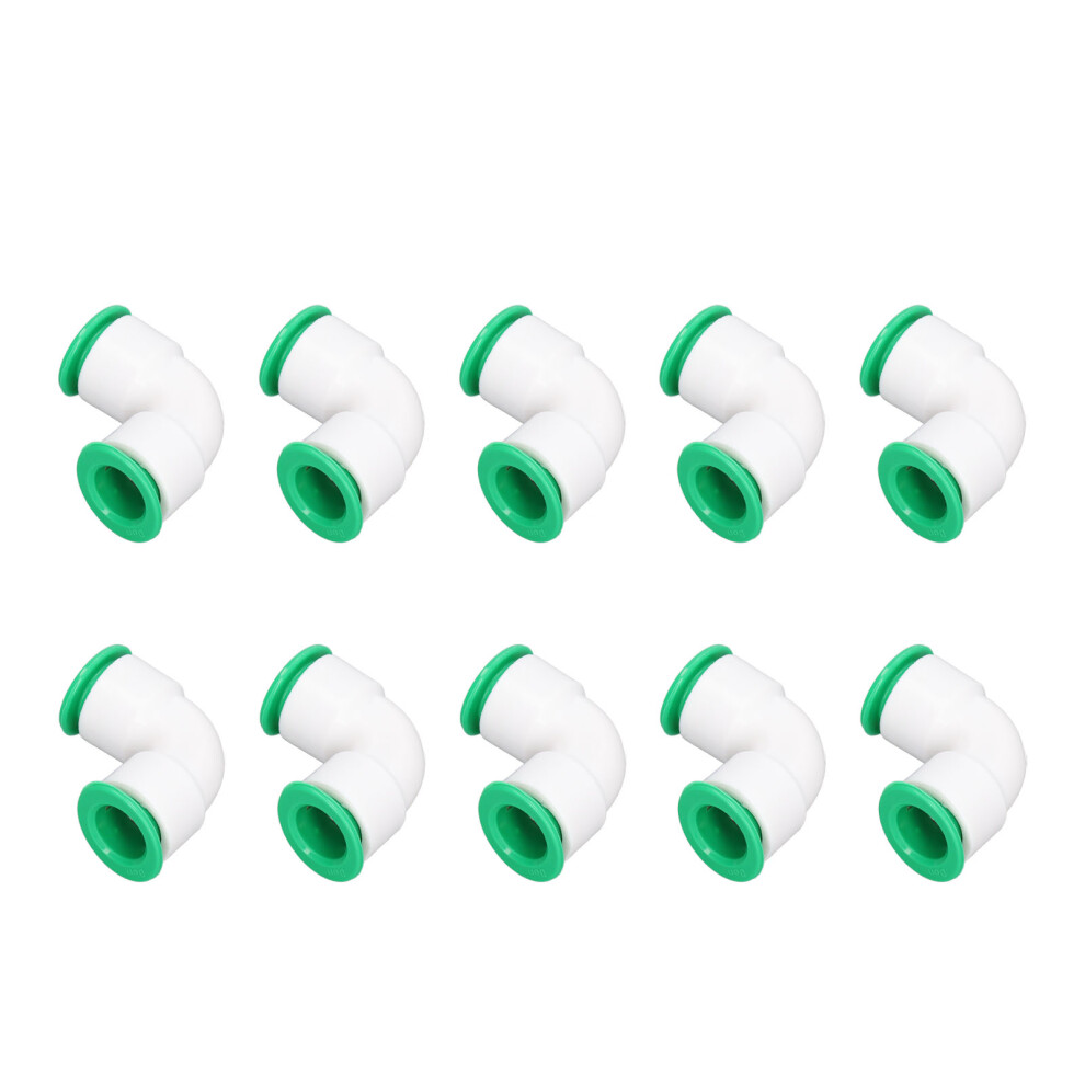 10Pcs Elbow Connector Ppr Hose Pipe Fitting Quick Push Connection Set Kit For Pool 20Mm / 0.79In 6951321427561