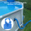 blauer ABS-Poolrohrhalter, 108 cm, 3,8 cm 12